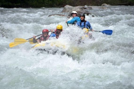 rafting espagne la Pallaresa sports eaux vives loisirs aventures rafting à Saint Lary