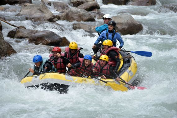 rafting espagne la Pallaresa sports eaux vives loisirs aventures rafting à Saint Lary